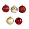 40ct. 3" Red & Gold Shatterproof Ball Ornaments